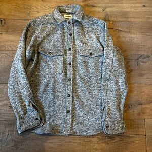 Taylor Stitch snap over shirt. It’s a comfortable almost sweatshirt like fabric.